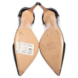 Pre Owned Gianvito Rossi  Black Patent Leather, PVC Plexi  Pumps Size 40