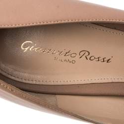 Pre Owned Gianvito Rossi Beige Leather Pointed Toe Pumps Size 41