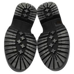 Pre Owned Gianvito Rossi Black Leather Slip On Loafers Size 42