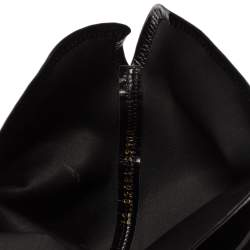 Pre Owned Gianvito Rossi Black Patent Leather Pointed-Toe Over The Knee Boots Size 37