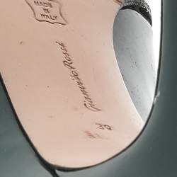 Pre Owned Gianvito Rossi Green Patent Leather Pointed Toe Pumps Size 39