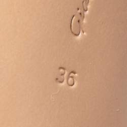 Pre Owned Gianvito Rossi Pink Leather Ankle Cuff Pointed-Toe Pumps Size 36