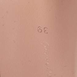 Pre Owned Gianvito Rossi Beige Laminated Suede Elle Slide Sandals Size 39