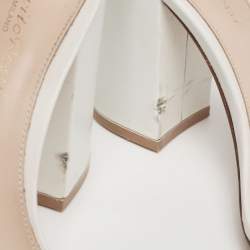 Pre Owned Gianvito Rossi White Leather Ankle Strap Portofino Sandals Size 36