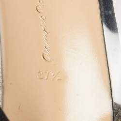 Pre Owned Gianvito Rossi Black Suede and PVC Plexi Pumps Size 37.5