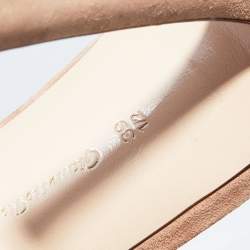 Pre Owned Gianvito Rossi Brown Suede Portofino Ankle Cuff Sandals Size 39.5