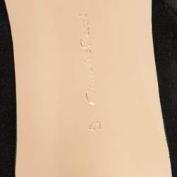 Pre Owned Gianvito Rossi Black Suede Kat Ankle Booties Size 41