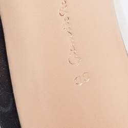 Pre Owned Gianvito Rossi Black Satin And PVC Plexi Pumps Size 39