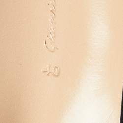 Pre Owned Gianvito Rossi Black Pleated Satin Crystal Embellished Pointed Toe Pumps Size 40