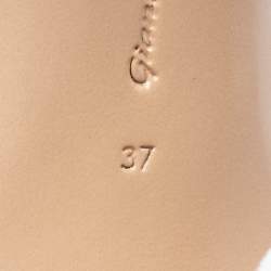 Pre Owned Gianvito Rossi Grey Velvet Pointed Toe Pumps Size 37