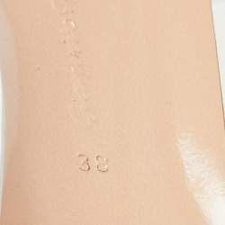 Pre Owned Gianvito Rossi White Leather Elle Slide Sandals Sandals Size 38