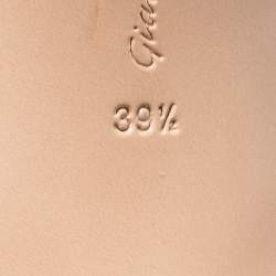 Pre Owned Gianvito Rossi Nude Pink Suede Anna Slingback Pumps Size 39.5