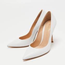 مملوكة مسبقًا Gianvito Rossi White Gianvito Leather Pumps Size 36 