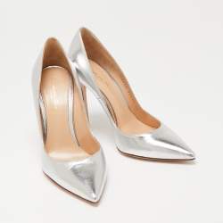 مملوكة مسبقًا Gianvito Rossi Silver Leather Gianvito  Pumps  Size 36