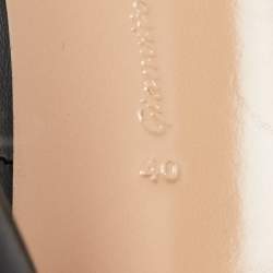 Pre Owned Gianvito Rossi Black Leather Pointed Toe Pumps Size 40