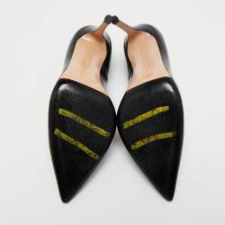 Pre Owned Gianvito Rossi Black Leather Pointed Toe Pumps Size 40