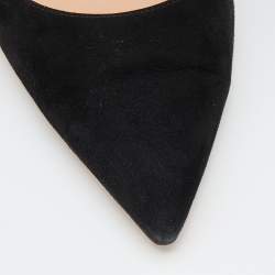 Pre Owned Gianvito Rossi Black Suede Criss Cross Pumps Size 42