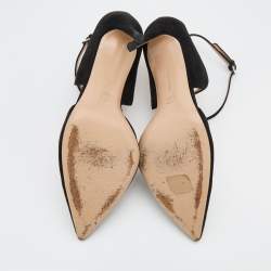 Pre Owned Gianvito Rossi Black Suede Criss Cross Pumps Size 42