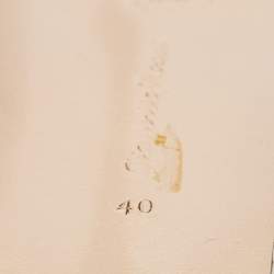 Pre Owned Gianvito Rossi Silver Leather and PVC Slingback Pumps Size 40