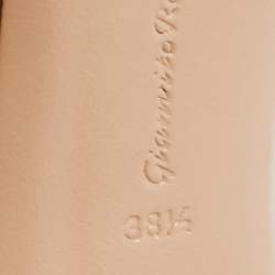 Pre Owned Gianvito Rossi Cream Patent Leather and PVC Plexi Pumps Size 38.5