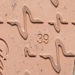 Pre Owned Gianvito Beige Leather and Mesh Espadrille Platform Slides Size 39