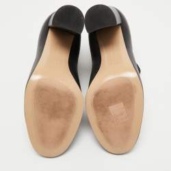 Pre Owned Gianvito Rossi Black Leather Ankle Boots Size 37