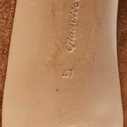 Pre Owned Gianvito Rossi Brown Suede Ankle Booties Size 41