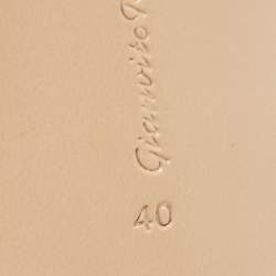 Pre Owned Gianvito Rossi Multicolor Leather Ribbon Slingback Sandals Size 40