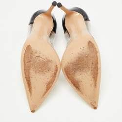 Pre Owned Gianvito Rossi Multicolor PVC and Patent Plexi Pumps Size 39.5