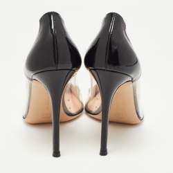 Pre Owned Gianvito Rossi Multicolor PVC and Patent Plexi Pumps Size 39.5