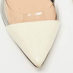 Pre Owned Gianvito Rossi Multicolor PVC and Patent Plexi Pumps Size 39.5