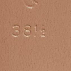 Pre Owned Gianvito Rossi Silver Leather Mules Size 38.5