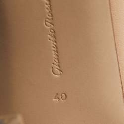 Pre Owned Gianvito Rossi Beige Leather Pointed Toe Pumps Size 40