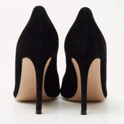 Pre Owned Gianvito Rossi Black Suede Gianvito Pumps Size 37