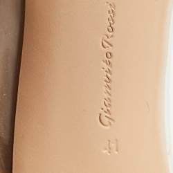 Pre Owned Gianvito Rossi Beige Patent Leather, PVC Plexi Pumps Size 41