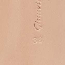 Pre Owned Gianvito Rossi Green Suede and PVC Plexi Pumps Size 38