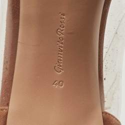 Pre Owned Gianvito Rossi Beige PVC And Suede Plexi Pumps Size 40