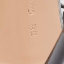 Pre Owned Gianvito Rossi Black Patent Ankle Strap Sandals Size 37.5