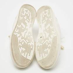 Gianvito Rossi White Leather Low Top Sneakers Size 38.5