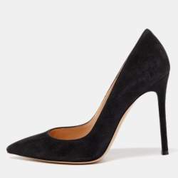 Pre Owned Gianvito Rossi Black Suede Gianvito Pumps Size 38