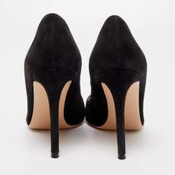 Pre Owned Gianvito Rossi Black Suede Gianvito Pumps Size 38