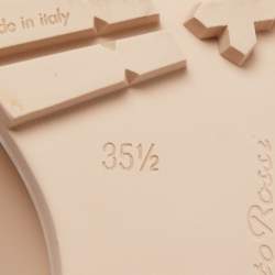 Pre Owned Gianvito Rossi Beige Leather Argo Loafers Size 35.5