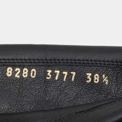 Pre Owned Gianvito Rossi Black Suede and Leather Knee Length Boots Size 38.5