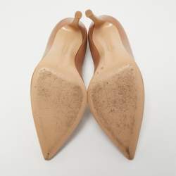 Pre Owned Gianvito Rossi Beige Leather Gianvito Pumps Size 37