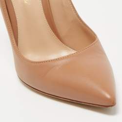 Pre Owned Gianvito Rossi Beige Leather Gianvito Pumps Size 37