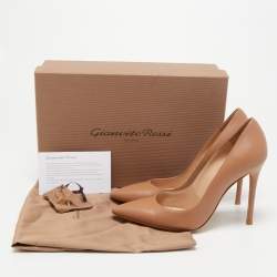 Pre Owned Gianvito Rossi Beige Leather Gianvito Pumps Size 37