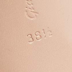 Pre Owned Gianvito Rossi Black/Brown PVC Plexi Slide Sandals Size 38.5