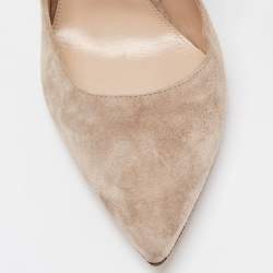 Pre Owned Gianvito Rossi Beige Suede Gianvito Pumps Size 39