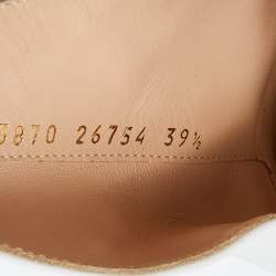 Pre Owned Gianvito Rossi White Leather Aramis Mules Size 39.5