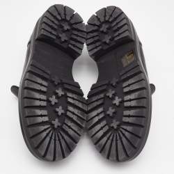 Pre Owned Gianvito Rossi Black Leather Argo Loafers Size 35.5